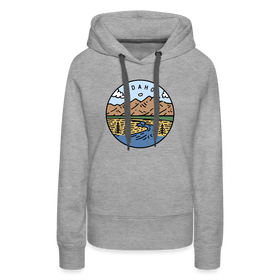 Premium Women's Idaho Hoodie - heather grey