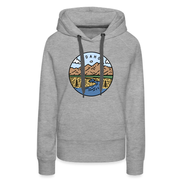 Premium Women's Idaho Hoodie - heather grey
