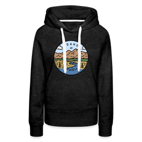 Premium Women's Idaho Hoodie - charcoal grey