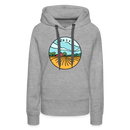 Premium Women's Kansas Hoodie - heather grey