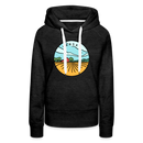 Premium Women's Kansas Hoodie - charcoal grey