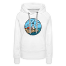 Premium Women's Maine Hoodie - white