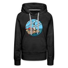 Premium Women's Maine Hoodie - black