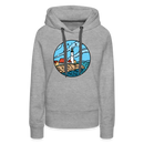 Premium Women's Maine Hoodie - heather grey