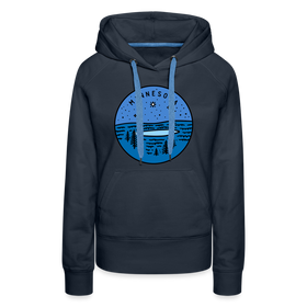 Premium Women's Minnesota Hoodie - navy