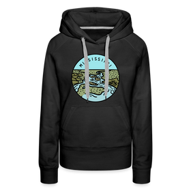 Premium Women's Mississippi Hoodie - black
