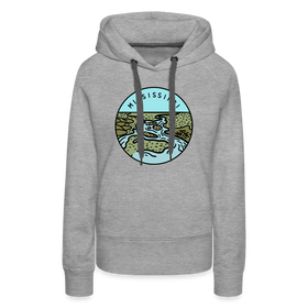 Premium Women's Mississippi Hoodie - heather grey