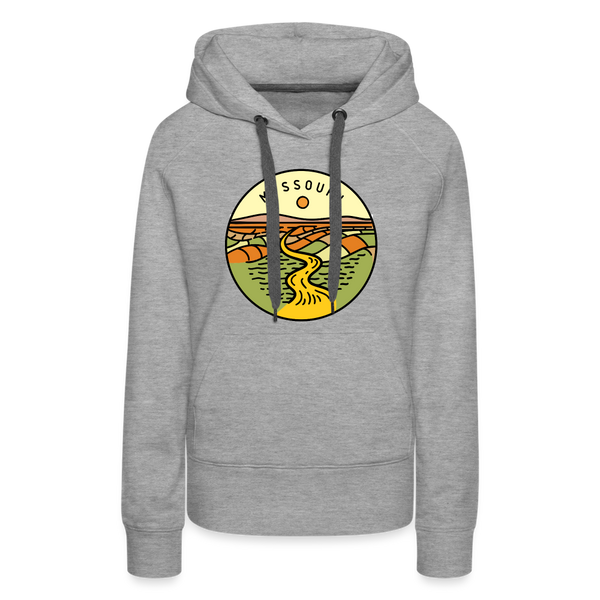 Premium Women's Missouri Hoodie - heather grey