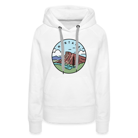 Premium Women's Montana Hoodie - white