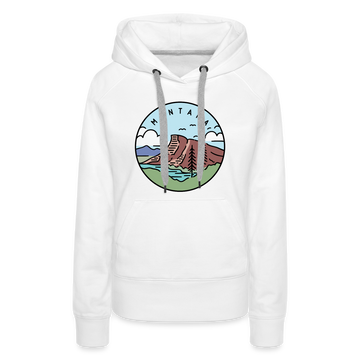 Premium Women's Montana Hoodie - white