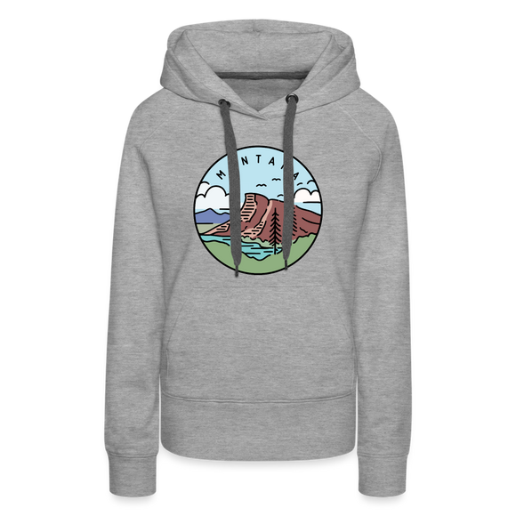 Premium Women's Montana Hoodie - heather grey