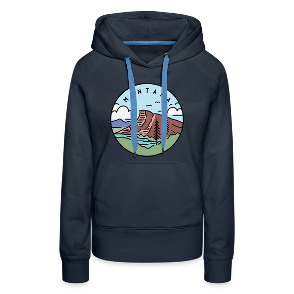 Premium Women's Montana Hoodie - navy