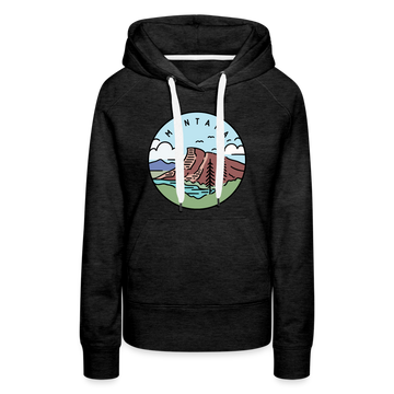 Premium Women's Montana Hoodie - charcoal grey