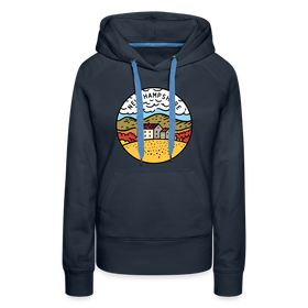 Premium Women's New Hampshire Hoodie - navy