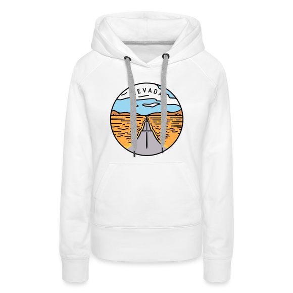 Premium Women's Nevada Hoodie - white