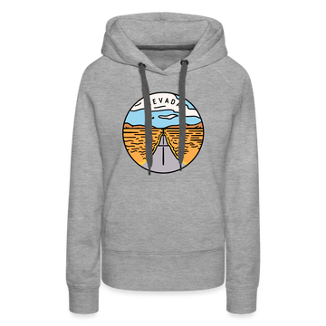 Premium Women's Nevada Hoodie - heather grey