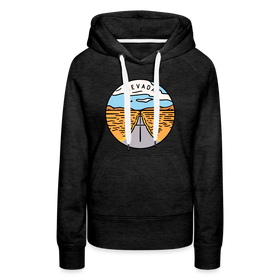 Premium Women's Nevada Hoodie - charcoal grey