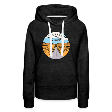 Premium Women's Nevada Hoodie - charcoal grey