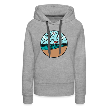 Premium Women's New Jersey Hoodie - heather grey