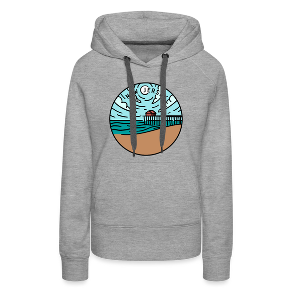 Premium Women's New Jersey Hoodie - heather grey