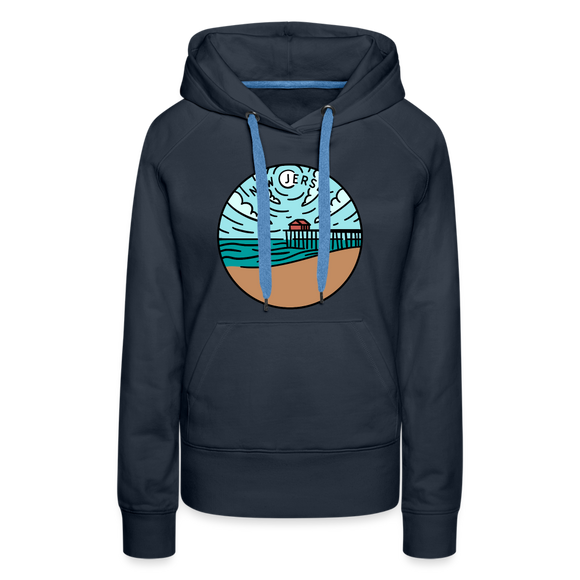 Premium Women's New Jersey Hoodie - navy