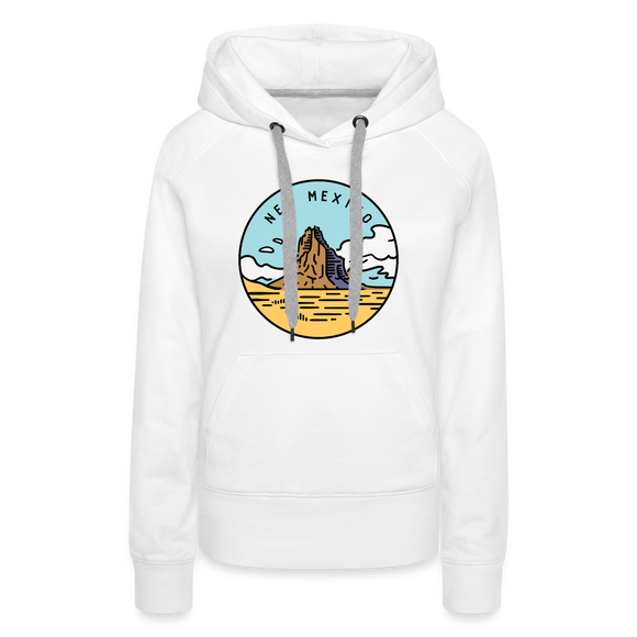 Premium Women's New Mexico Hoodie - white