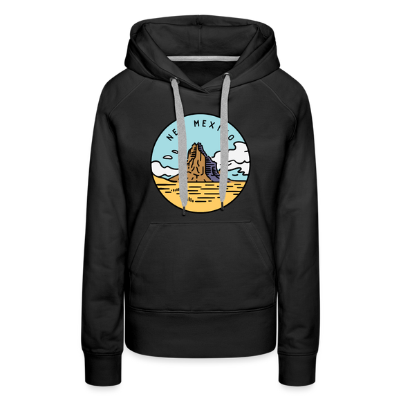 Premium Women's New Mexico Hoodie - black