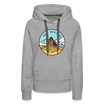 Premium Women's New Mexico Hoodie - heather grey