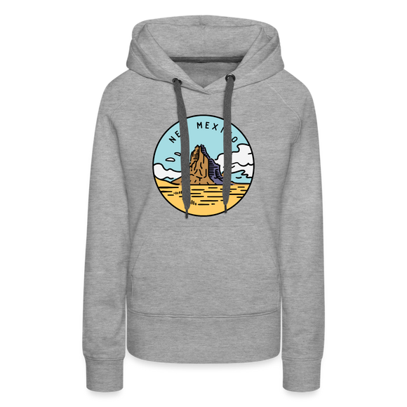 Premium Women's New Mexico Hoodie - heather grey