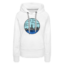 Premium Women's New York Hoodie - white