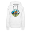 Premium Women's North Dakota Hoodie - white