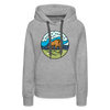 Premium Women's North Dakota Hoodie - heather grey