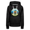 Premium Women's North Dakota Hoodie - charcoal grey