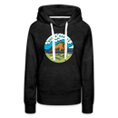 Premium Women's North Dakota Hoodie - charcoal grey