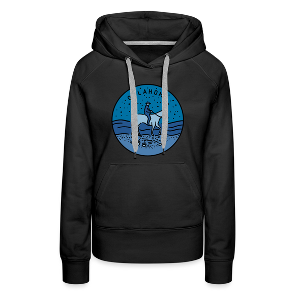 Premium Women's Oklahoma Hoodie - black