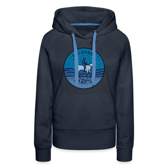 Premium Women's Oklahoma Hoodie - navy