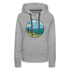 Premium Women's North Carolina Hoodie - heather grey
