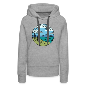 Premium Women's North Carolina Hoodie - heather grey