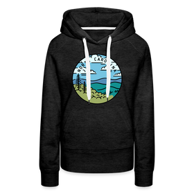 Premium Women's North Carolina Hoodie - charcoal grey