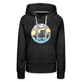 Premium Women's Ohio Hoodie - black