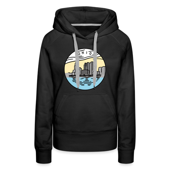 Premium Women's Ohio Hoodie - black
