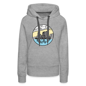 Premium Women's Ohio Hoodie - heather grey