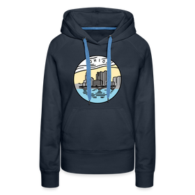 Premium Women's Ohio Hoodie - navy