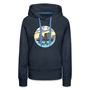 Premium Women's Ohio Hoodie - navy