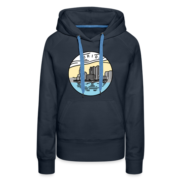 Premium Women's Ohio Hoodie - navy