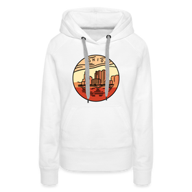 Premium Women's Ohio Hoodie - white