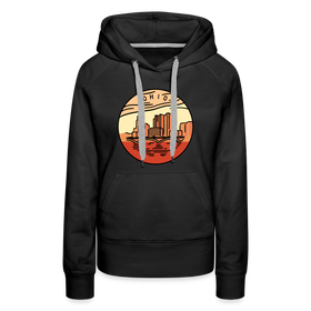 Premium Women's Ohio Hoodie - black