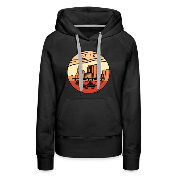 Premium Women's Ohio Hoodie - black