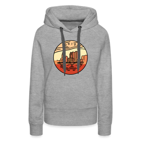 Premium Women's Ohio Hoodie - heather grey
