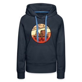 Premium Women's Ohio Hoodie - navy